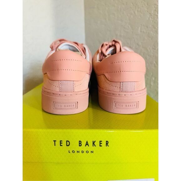 Ted Baker London Aryas Sneaker Leather Tennis‎ Shoe, Size 9.5, Dusty Pink, NWT - Picture 6 of 16